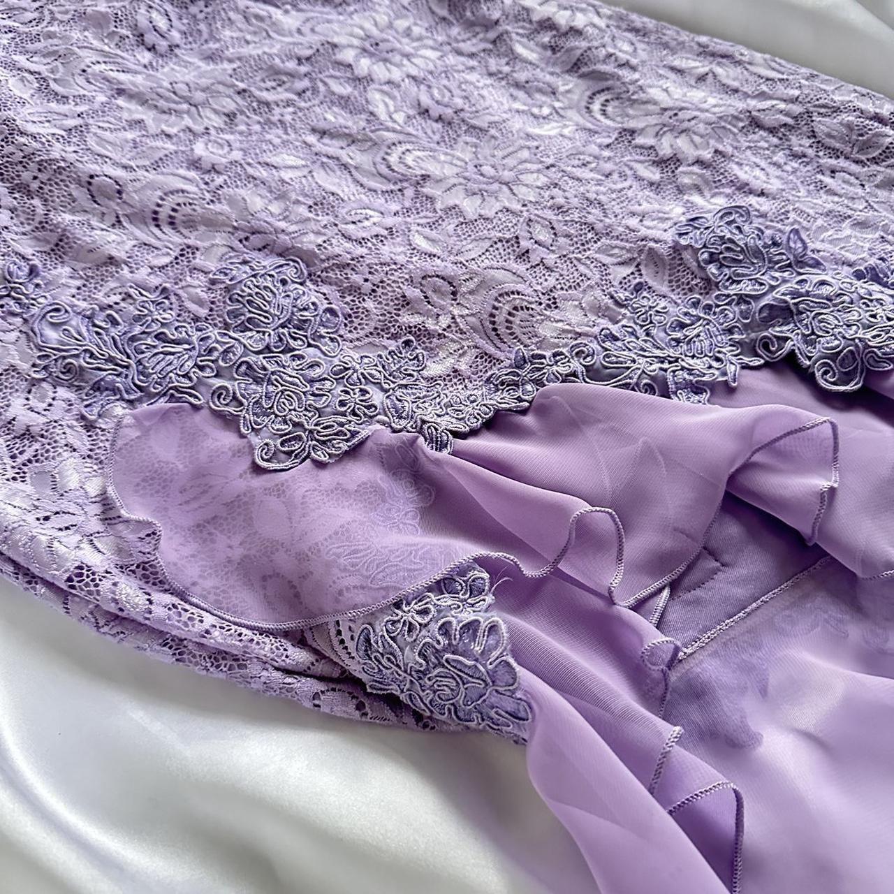 Lila, zarte Spitze, schmale Passform, langes Ballkleid, elegantes Partykleid, Abendkleid gh3282