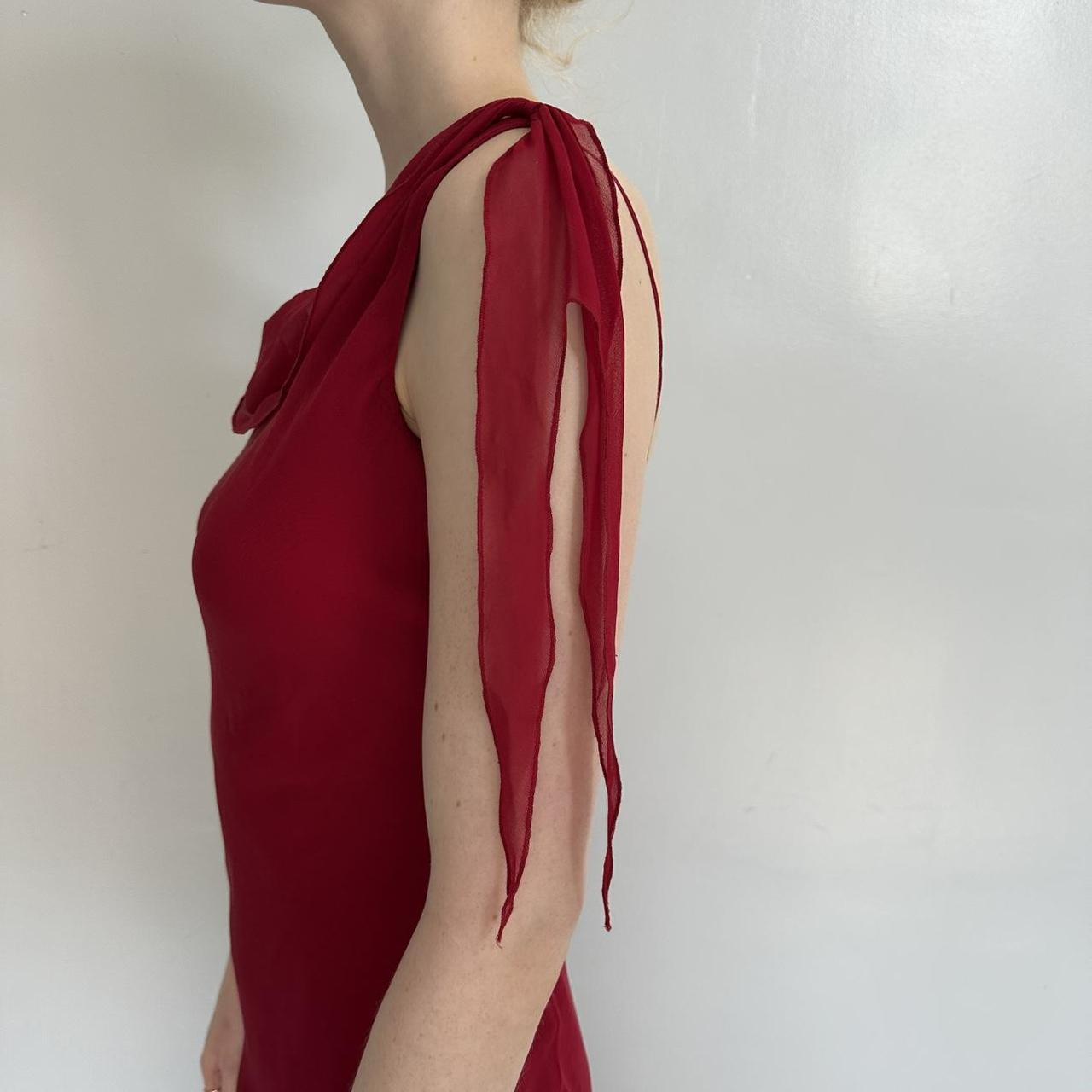 Red fashion elegant long chiffon formal Prom dress evening dress party dress gh4904