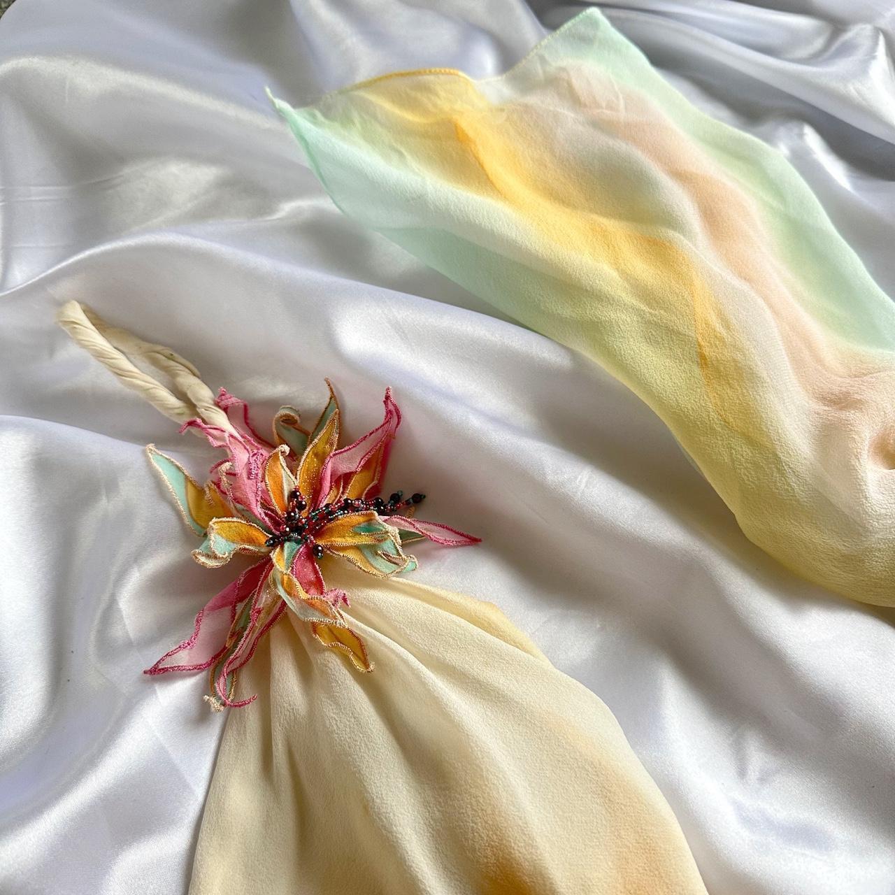 Fantasy Orange Rainbow Elegant Exquisite Beading Long Chiffon Ball Gown Evening Dress Party Dress Prom Dress gh3746