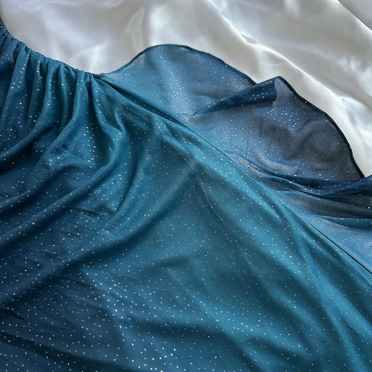 Indigo Shiny Elegant Fashion Strapless Long Tulle Prom Dress Evening Dress Birthday Party Dress gh3564