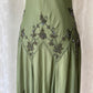Olive Green Beaded Formal Prom Dress Chiffon Pretty Floral Midi/Short Homecoming Dress Date Dress Party Dress gh4618