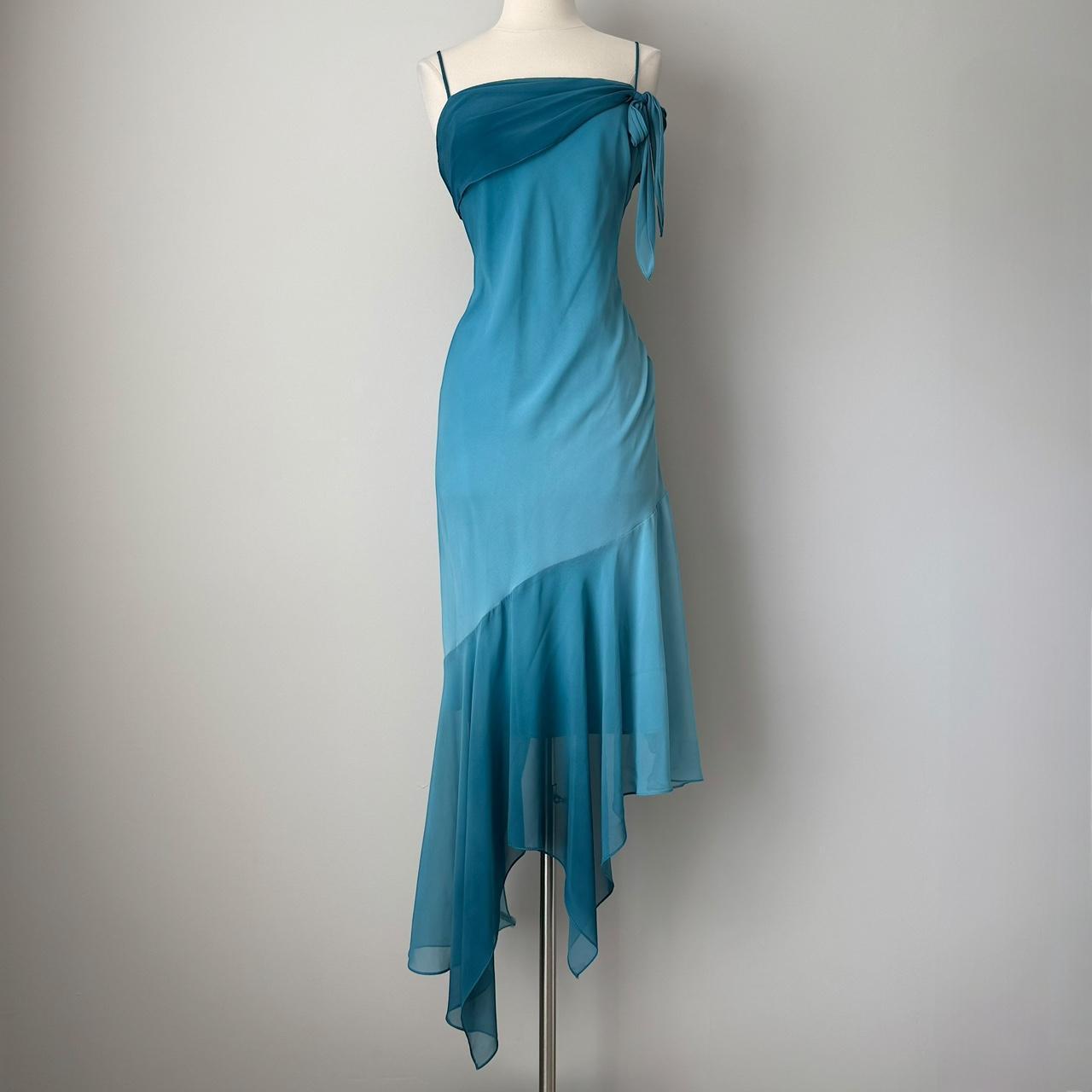 Robe de soirée asymétrique en mousseline de soie, robe de bal, robe de soirée ...