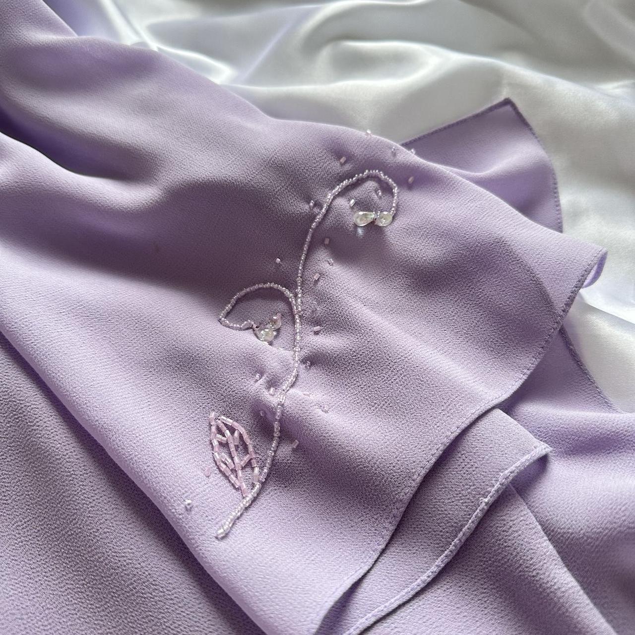 Robe de soirée longue en mousseline de soie à volants, élégante et exquise, violette, à la mode, gh3547