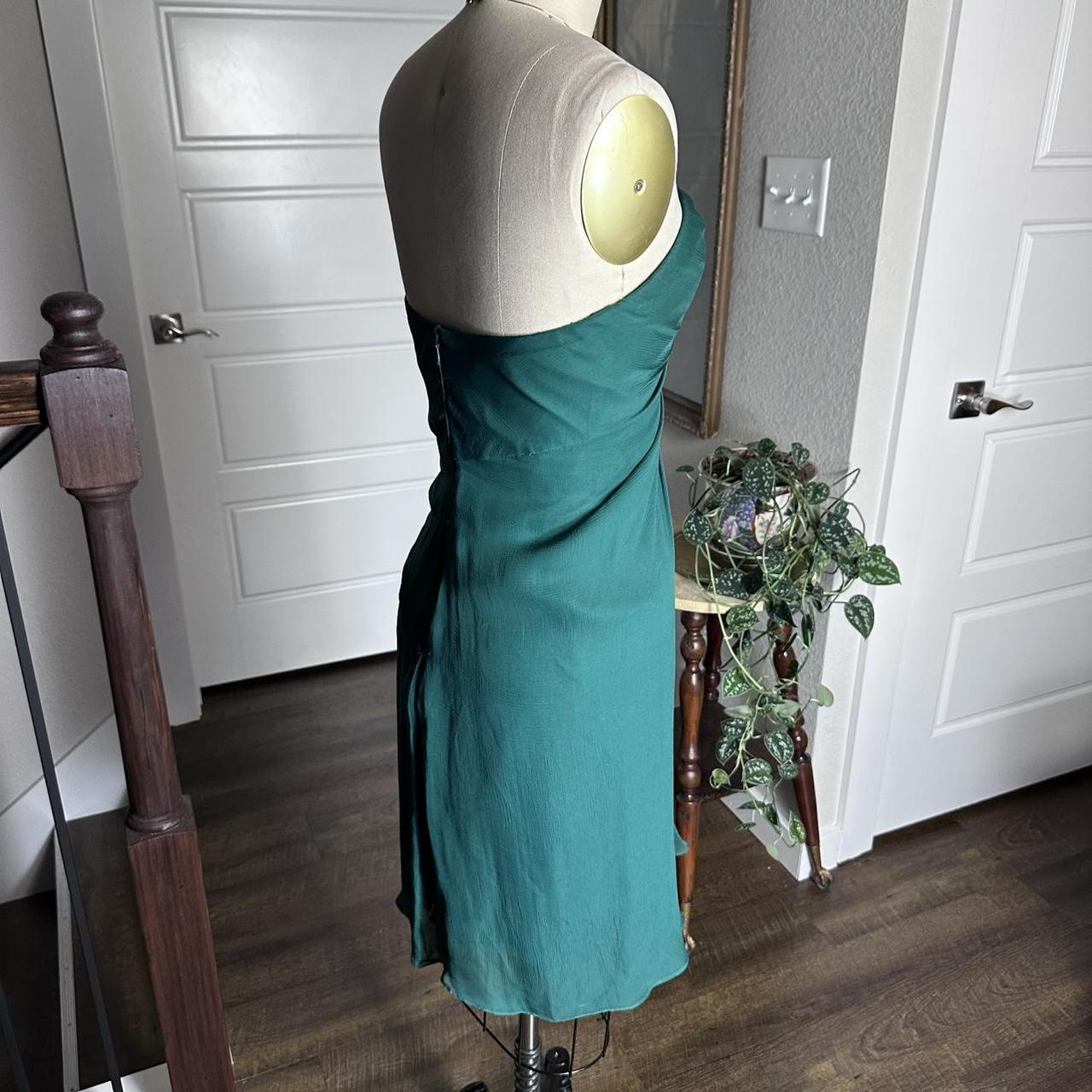 Girlhomeshops--Strapless green simple fashionable short satin formal homecoming dress gh5502