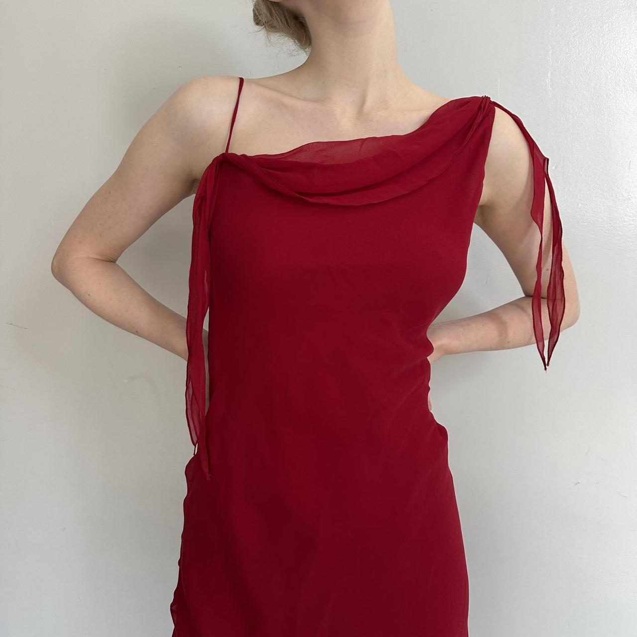 Red fashion elegant long chiffon formal Prom dress evening dress party dress gh4904