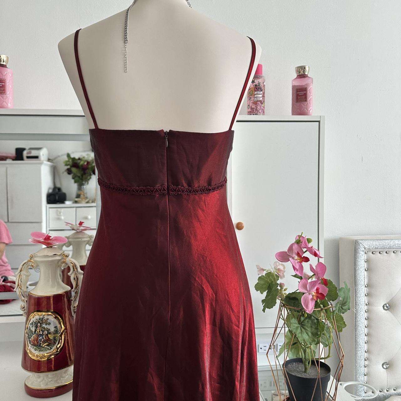 Robe de soirée élégante et longue en mousseline de soie et tulle, style vintage bordeaux, brillante, tendance, mignonne et douce, robe de bal, robe de fête d'anniversaire, robe de bal, robe de remise de diplôme, gh3886