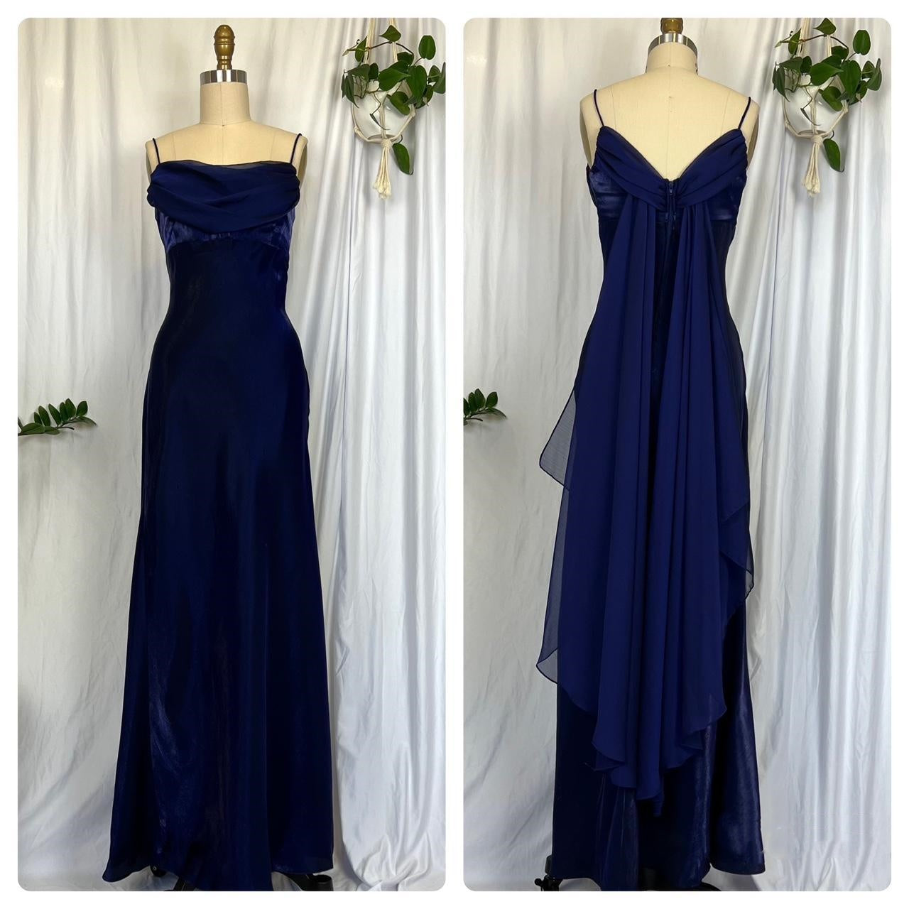 Moonlight blue fashion retro elegant exquisite beading long chiffon tulle ball gown evening dress party dress prom dress gh3710