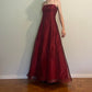 Burgundy Elegant Vintage Fashion Exquisite Beaded Long Tulle Ball Gown Evening Dress Party Dress Prom Dress gh3664