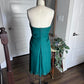 Girlhomeshops--Strapless green simple fashionable short satin formal homecoming dress gh5502