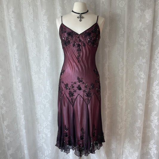 Pink Brown Beaded Formal Prom Dress Chiffon Pretty Floral Long/Short Homecoming Dress Date Dress Party Dress gh4619