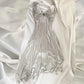 Silver White Retro Fairy Short satin Homecoming Dress Party Dress Birthday Dress Prom Dress gh4669