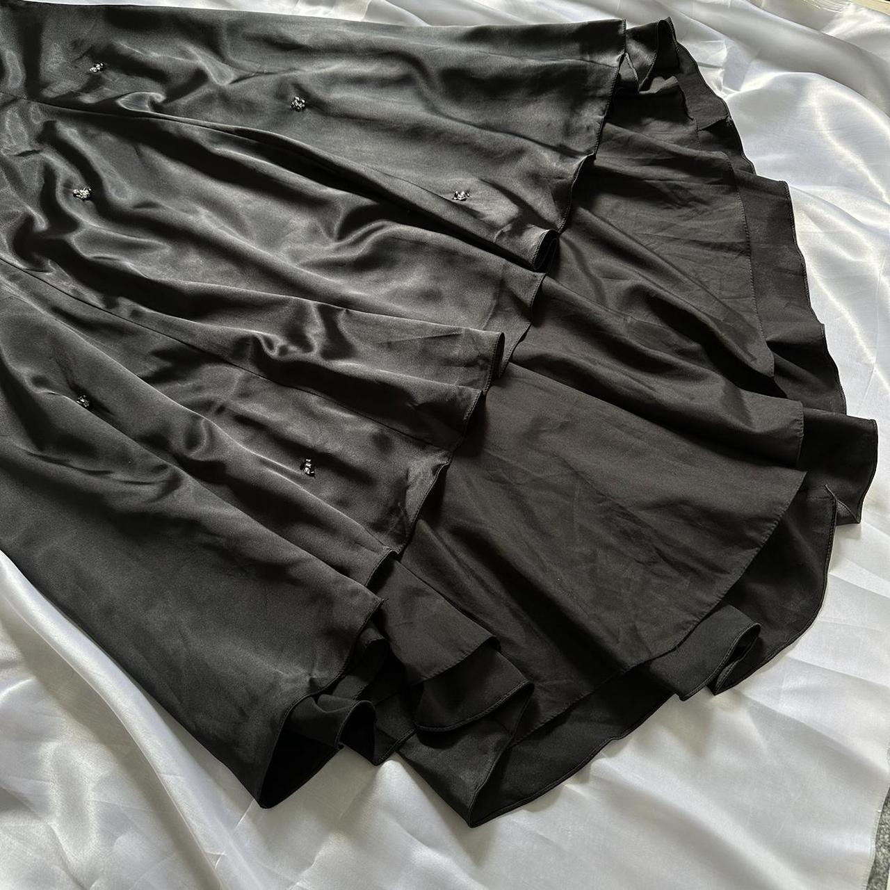 Schwarzes, wunderschönes Vintage-Mode-Elegantes, exquisites, perlenbesetztes Spaghettiträger-Lang-Satin-Ballkleid, Abendkleid, Geburtstagspartykleid, Abschlussballkleid gh3640