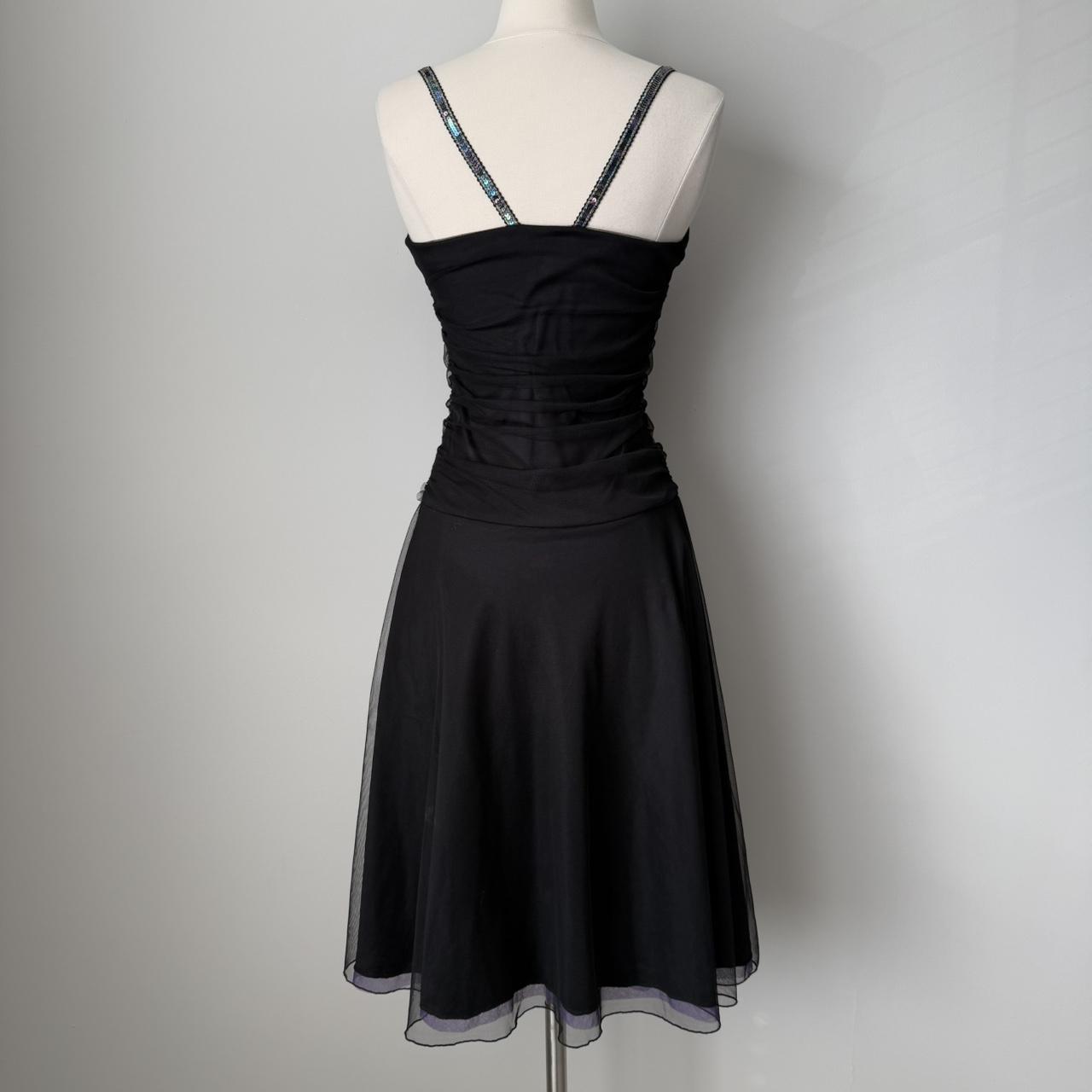 Black Vintage Elegant Exquisite Purple Floral Spaghetti Strap Short Women Chiffon Tulle Homecoming Dress Prom Dress Evening Dress Party Dress gh4126