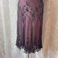 Pink Brown Beaded Formal Prom Dress Chiffon Pretty Floral Long/Short Homecoming Dress Date Dress Party Dress gh4619