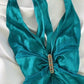 Blue Vintage Fairy Short Satin Homecoming Dress Party Dress Birthday Dress Prom Dress gh4667