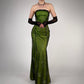 Green Fashion Retro Elegant Exquisite Floral Corset Long Chiffon Tulle Ball Gown Evening Dress Party Dress Prom Dress gh3712