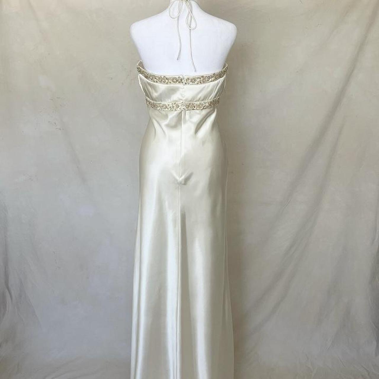 Stunning Vintage Fashion Elegant Gold Delicate Floral Beading Spaghetti Strap Long Satin Women's Ball Gown Evening Dress Party Dress Prom Dress Fairy Dress gh4183