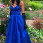 Prussian blue vintage fashion rose embroidery design long satin elegant ball gown evening dress party dress prom dress gh3666