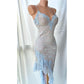Girlhomeshops--Light blue exquisite lace short homecoming dress birthday party dress gh5490