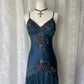 Dark Blue Y2k Ethereal Fairy Gothic Mermaid Prom Dress Pretty Floral Beaded Sequin Midi/Short Homecoming Dress Date Dress Party Dress gh4617