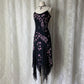 Black Pink Floral Beaded Formal Prom Dress Chiffon Long/Short Homecoming Dress Party Dress gh4620