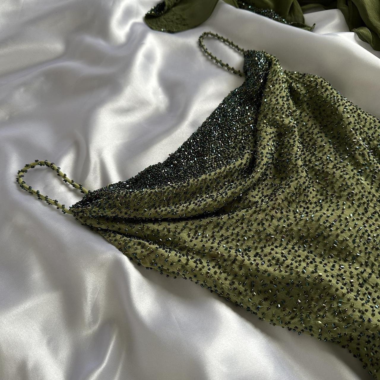 Charming forest green luxurious gorgeous sparkling fashionable elegant exquisite beading long chiffon prom dress evening dress party dress gh3592