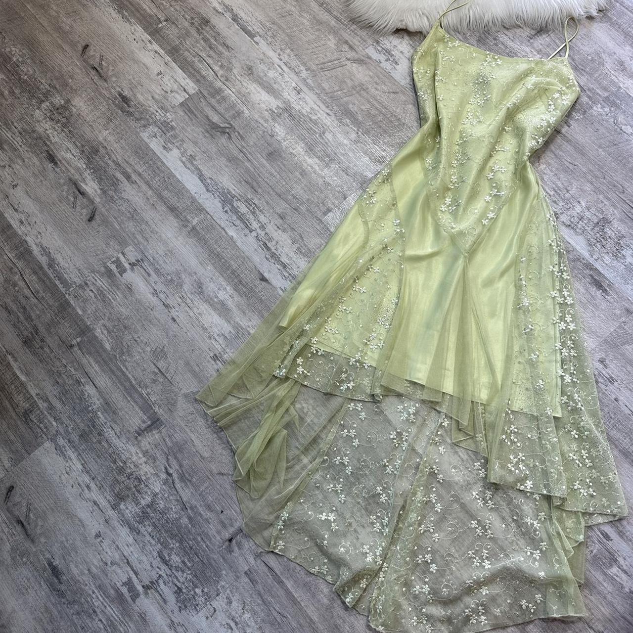 Girlhomeshops-Mint green glitter sparkle floral short chiffon homecoming dress birthday dress fairy gh5234