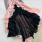 Pink Fashion Suspender Exquisite Lace Long Ruffled Ball Gown Evening Dress Party Dress gh3301