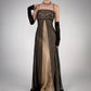 Girlhomeshops--Brown exquisite beaded long satin prom dress party dress gh5503