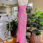 girlhomeshops--Cherry Blossom Pink Gradient Dress Exquisite Hand-beaded Sequined Floral Chiffon Long Prom Dress gh5592