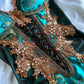 Girlhomeshops-Turquoise Green Shiny Fashion Short/Mid-Length Chiffon Sequin Homecoming Dress Birthday Party Dress gh5008
