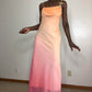 Pink orange fashion gradient long formal Prom dress evening dress party dress gh4903