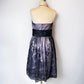 Y2k Lavender Gothic Black Floral Lace Short Tulle Homecoming Dress Birthday Dress gh4660