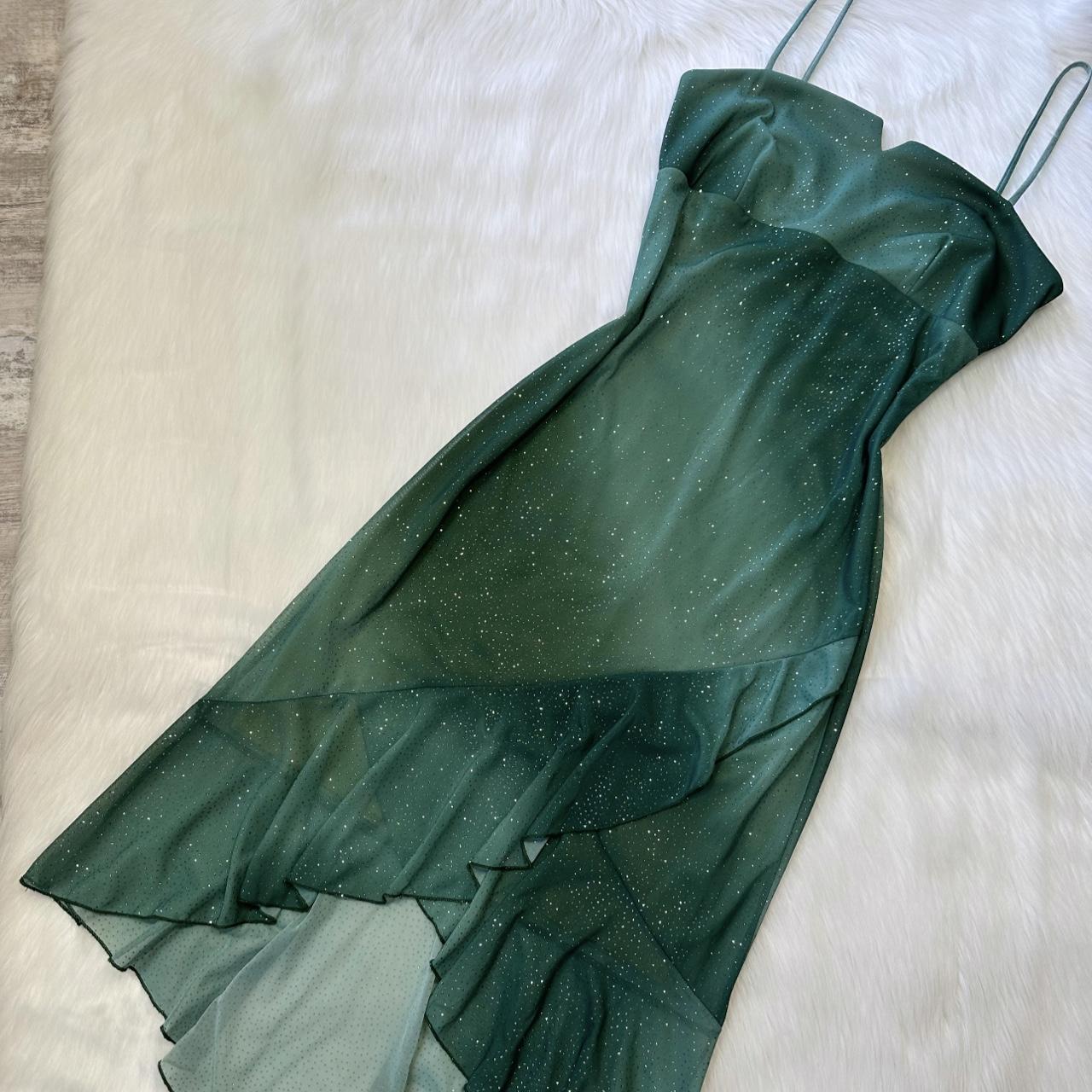 Moss Green Fairy Homecoming Dress Y2k Sparkly Mini Flowy Ruffle Short Chiffon Ball Gown Evening Gown Party Dress gh4717