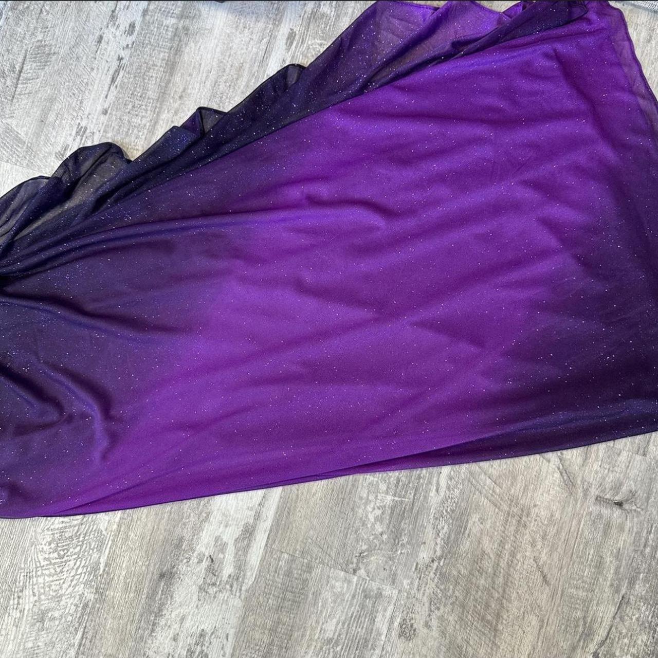 Purple Shiny Fashion Gradient Elegant Long Chiffon Ball Gown Evening Dress Birthday Party Dress Fairy Dress Homecoming Dress Wedding Guest Dress Prom Dress gh3811