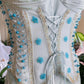 Girlhomeshops - Superbe robe de soirée bleu ciel ombré à lacets et perles, style corset, gh5096