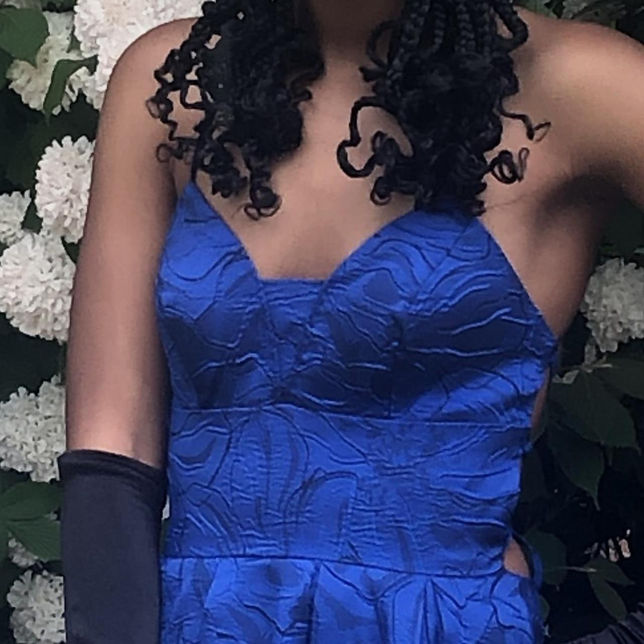 Prussian blue vintage fashion rose embroidery design long satin elegant ball gown evening dress party dress prom dress gh3666