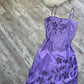 Purple Vintage Fairy Exquisite Floral Sequined Ribbon Cute Long Prom Dress Evening Gown Party Dress gh4302