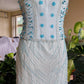 Girlhomeshops - Superbe robe de soirée bleu ciel ombré à lacets et perles, style corset, gh5096