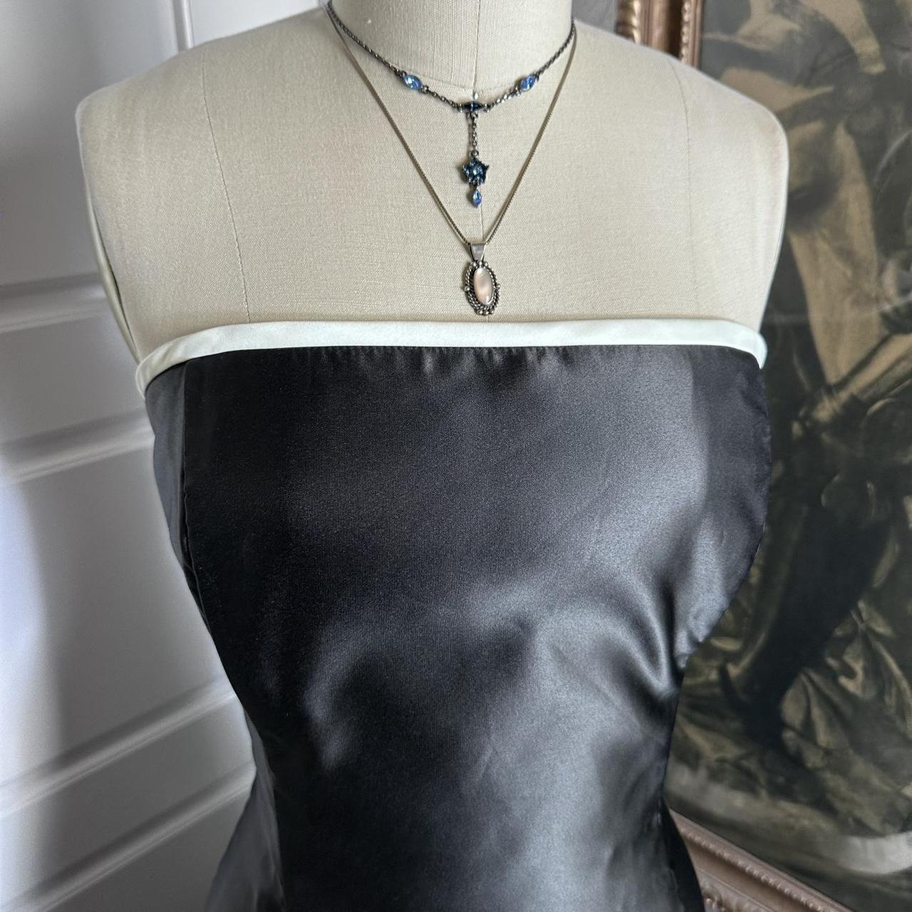 Black retro slim black with white bow tie short formal cocktail dress short homecoming gh4345