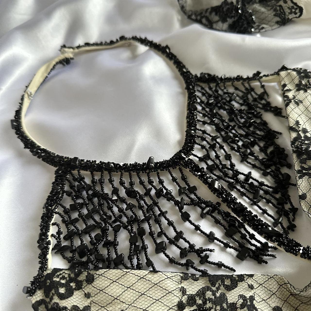 Creme schwarz Vintage-Mode wunderschöne exquisite Perlen Spitze glänzend elegante lange Ballkleid Abendkleid Geburtstag Party Kleid Ballkleid gh3648