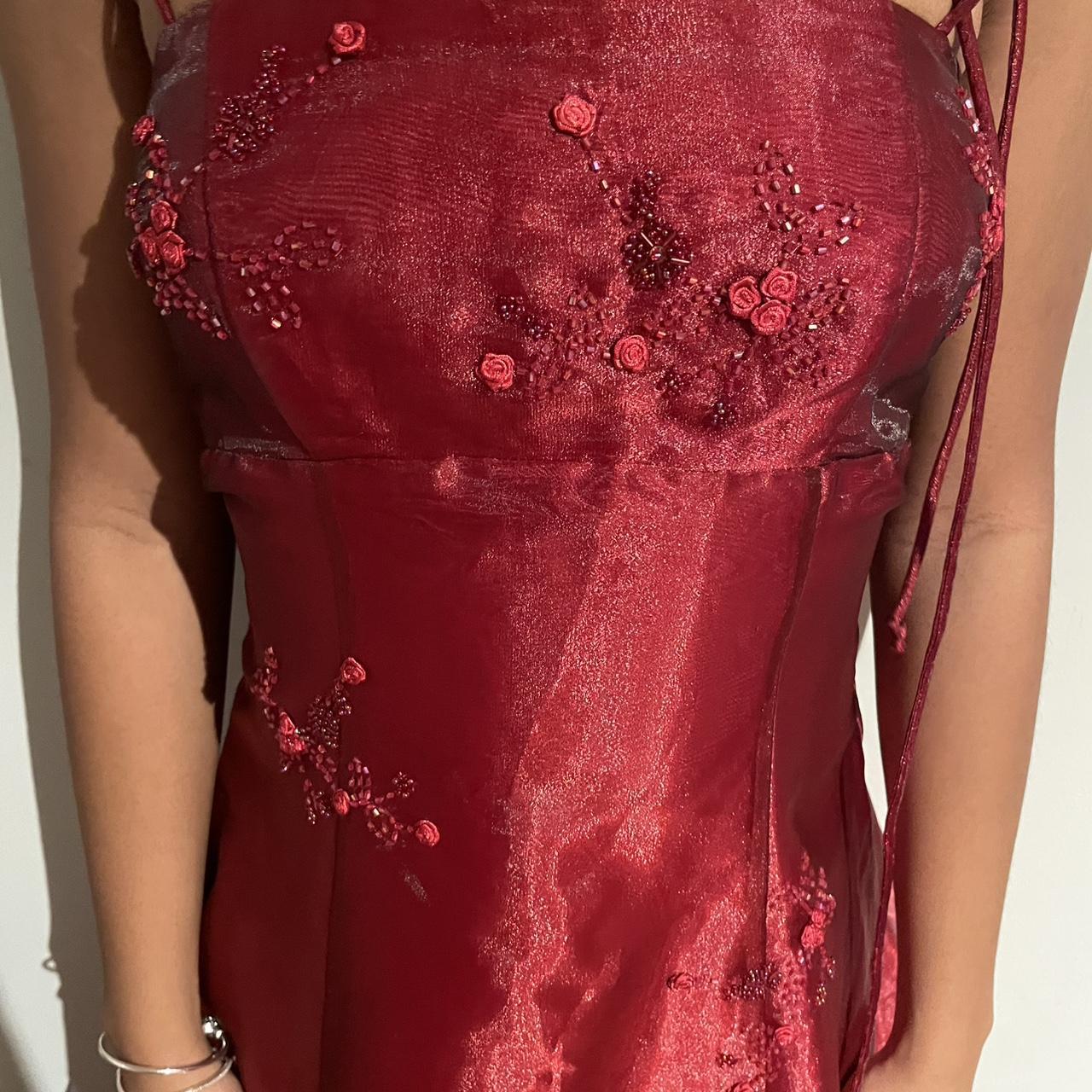 Burgundy Elegant Vintage Fashion Exquisite Beaded Long Tulle Ball Gown Evening Dress Party Dress Prom Dress gh3664