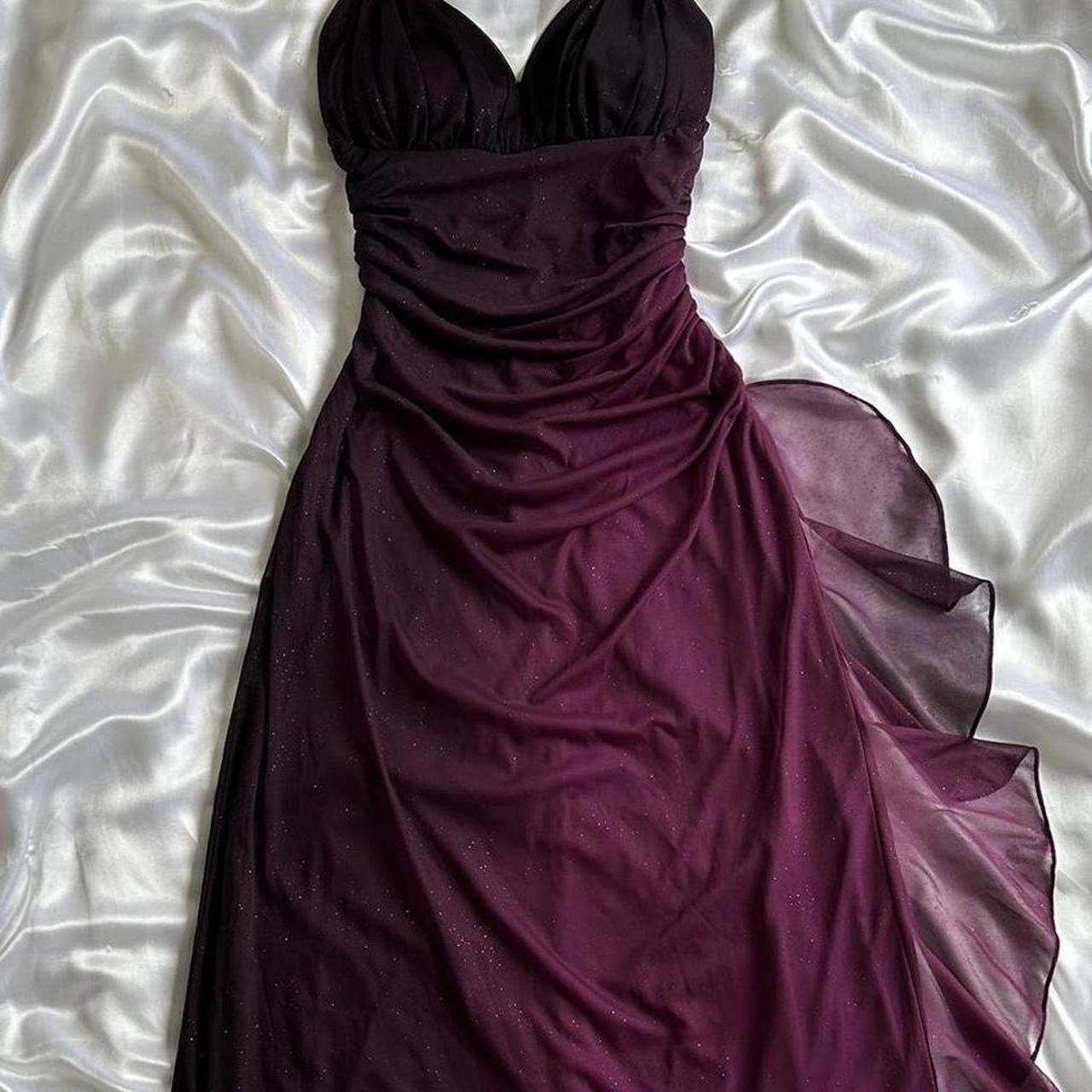 Purple fashion gradient shiny long chiffon ball gown, evening dress, party dress gh3532