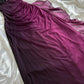 Charming dark purple shiny fashion gradient elegant strap long chiffon evening dress party dress prom dress gh3594