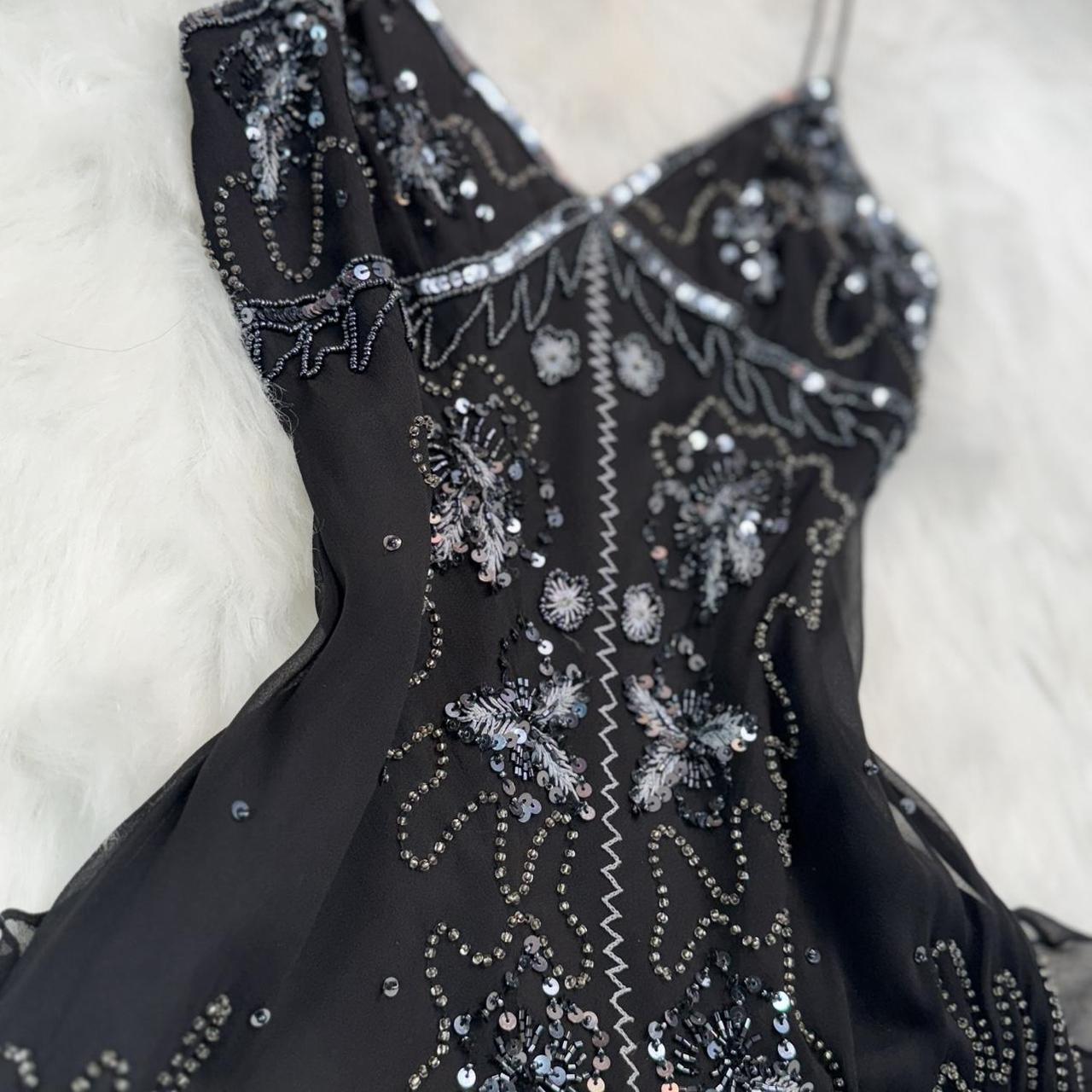 Girlhomeshops-Black gorgeous exquisite beaded short chiffon homecoming dress birthday party dress gh5010