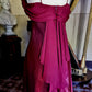 Girlhomeshops--Burgundy retro long satin fairy dress prom dress gh5543