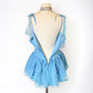 Vintage Y2K blue fairy short chiffon formal homecoming dress birthday dress eighth grade gh4659