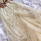 Robe de bal longue en tulle perlé en dentelle florale exquise blanc cassé, robe de soirée, robe de demoiselle d'honneur gh3531