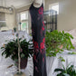 girlhomeshops--90s Retro Black And Red Floral Unique Exquisite Hand-Beaded Chiffon Long Prom Dress gh5594