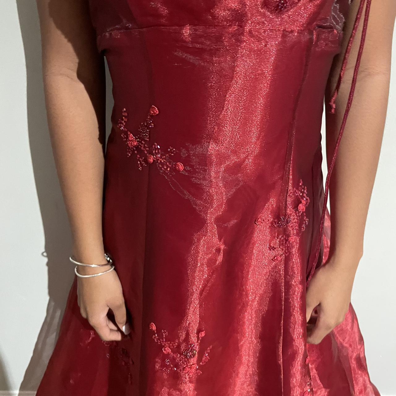 Burgundy Elegant Vintage Fashion Exquisite Beaded Long Tulle Ball Gown Evening Dress Party Dress Prom Dress gh3664